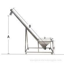 Super easy to use screw conveyor in animal feed packaging machine